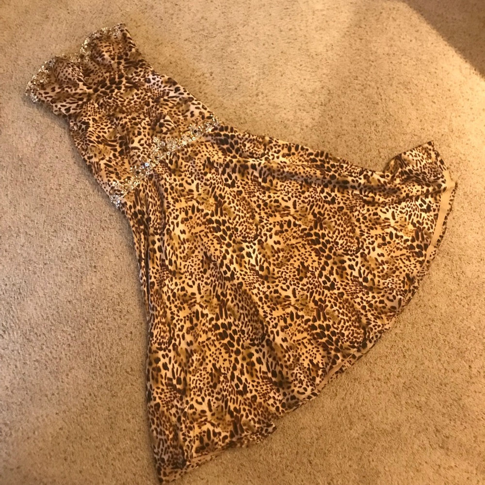 Mori Lee Leopard Prom Dress